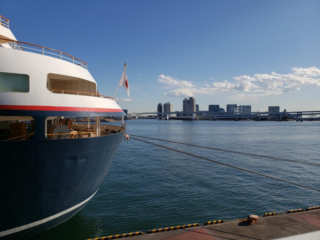  晴海码头
欣赏了“日本丸”、“昭洋丸”、“海王丸”的雄姿。