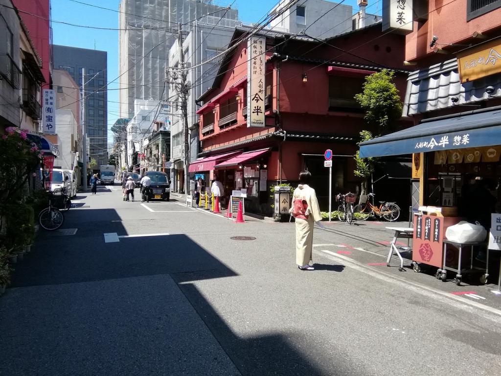 “人形町今半总店”前的“新参者”和人形町10年考察7
　　～外景地街道的风景前篇～ 