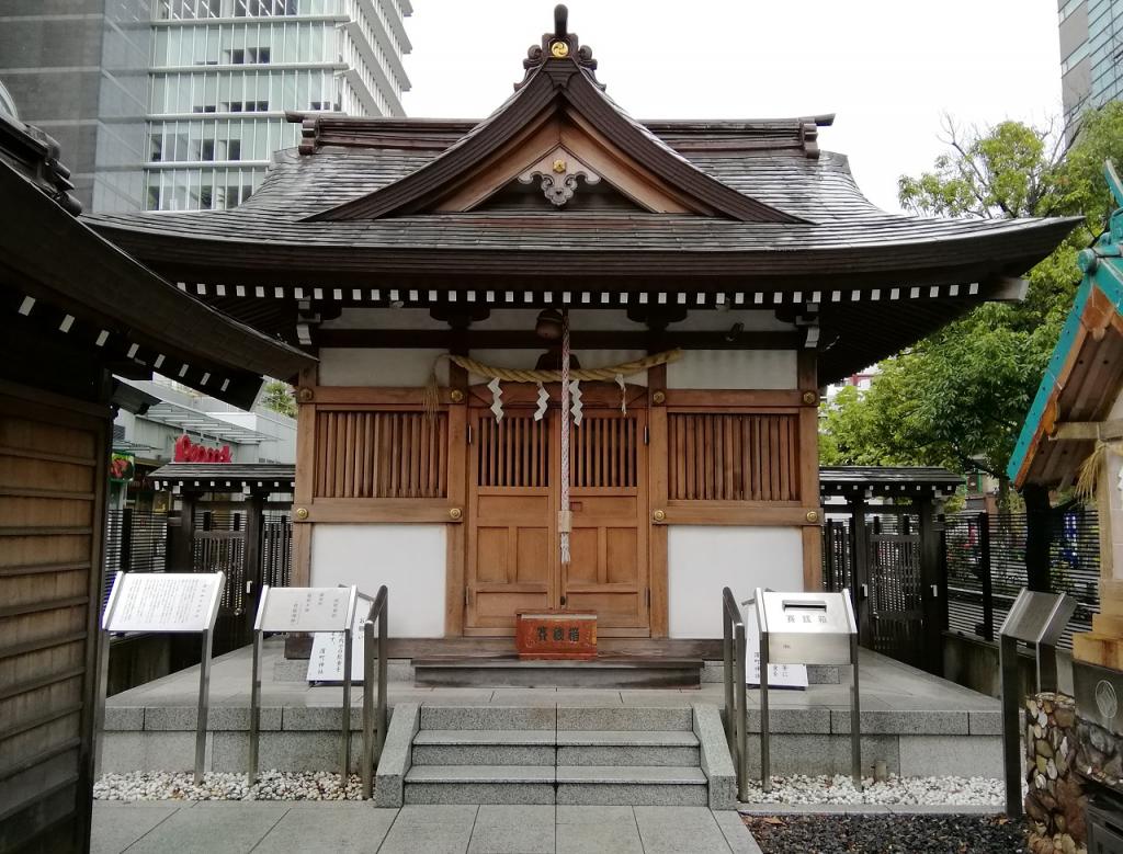 从滨町神社人形町站可以去的安静氛围的神社NO.23
　～滨町神社～ 