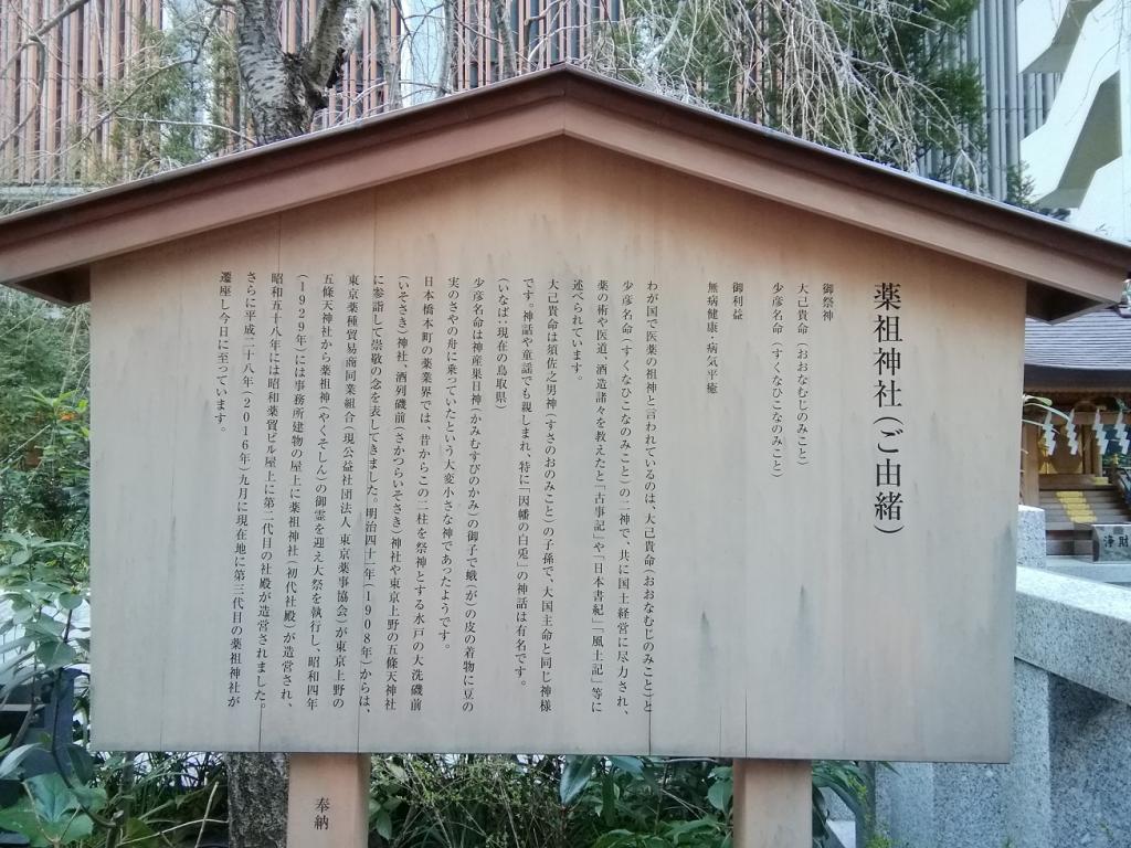 有点在意的中央区的神社3
　～药祖神社～