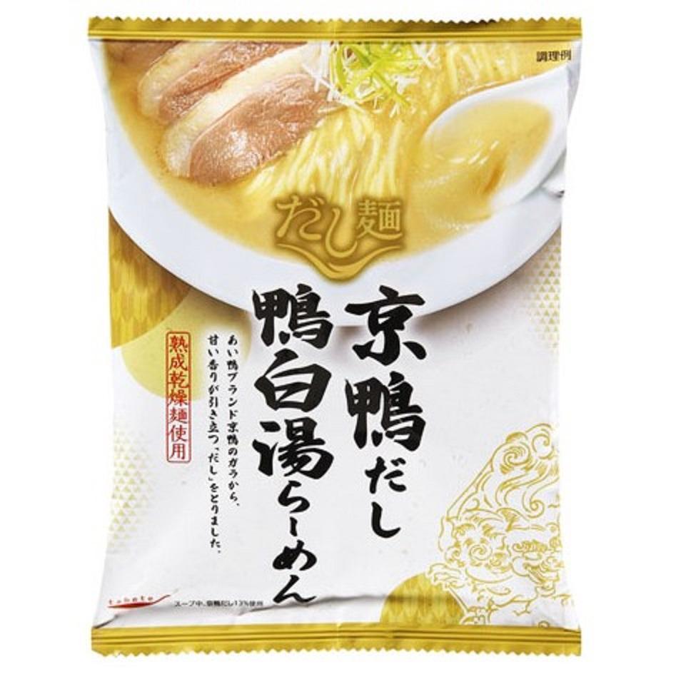 tebete汤面
京鸭
鸭白汤拉面
102g(袋)
190日元(不含税)
保质期为8个月的“tebete汤汁面”全12种更新发售
　　～国分集团总部・ROJI日本桥～