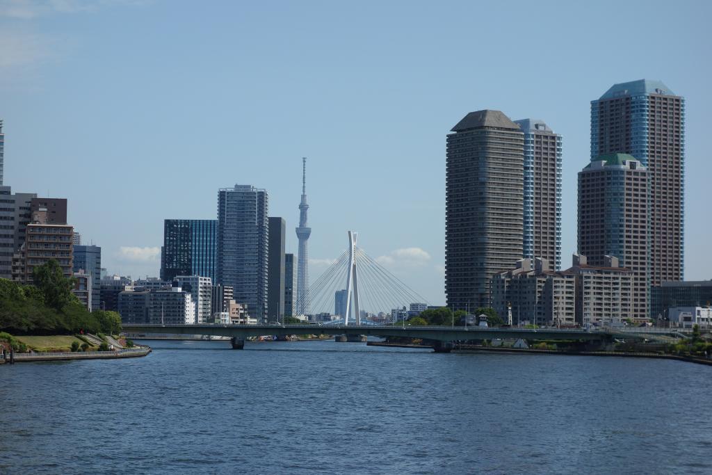  从隅田川阳台看到的景观 