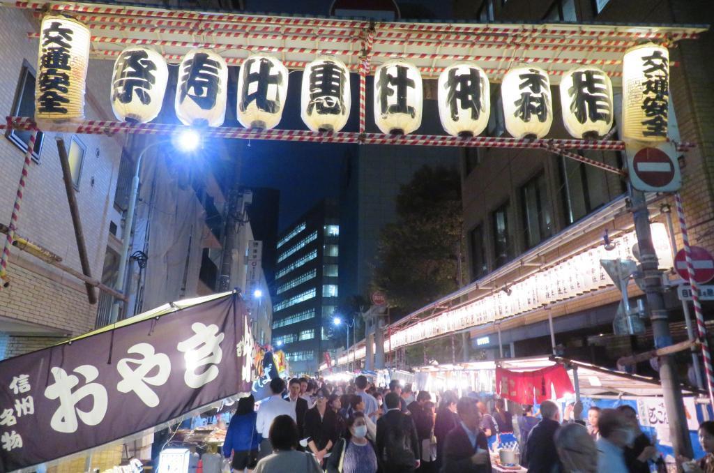 去栂森神社的参道时隔10/19～10/20四年再次神轿巡幸复活