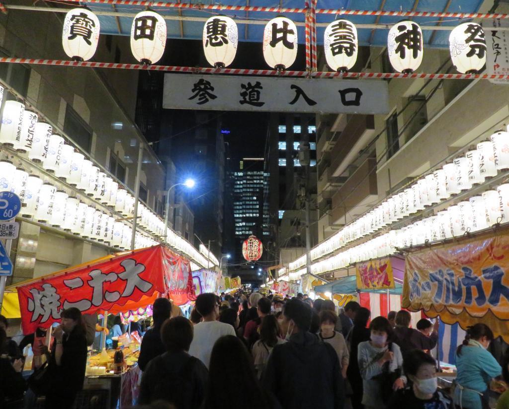 去宝田惠比寿神社的参道时隔10/19～10/20四年再次神轿巡幸复活