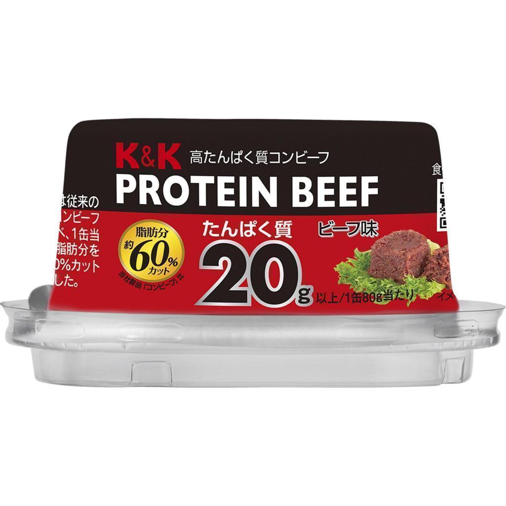 K&K高蛋白质康夫PROTEIN BEEF 80g(阿尔米克罐)
430日元(不含税)
保质期36个月「K&K高蛋白质康夫PROTEIN BEEF」发售
　　～国分集团总部・ROJI日本桥～