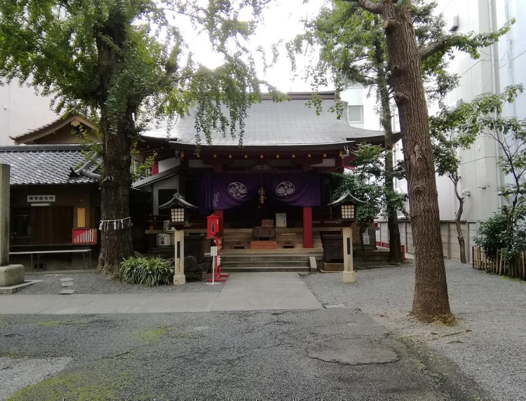 ①　摄社日枝神社
日本桥茅场町1-6-16 3月31日(星期日)数字盖章比赛举办!
　这次“江户日本桥初午巡礼”怎么样?
　　～江户日本桥初午巡礼～