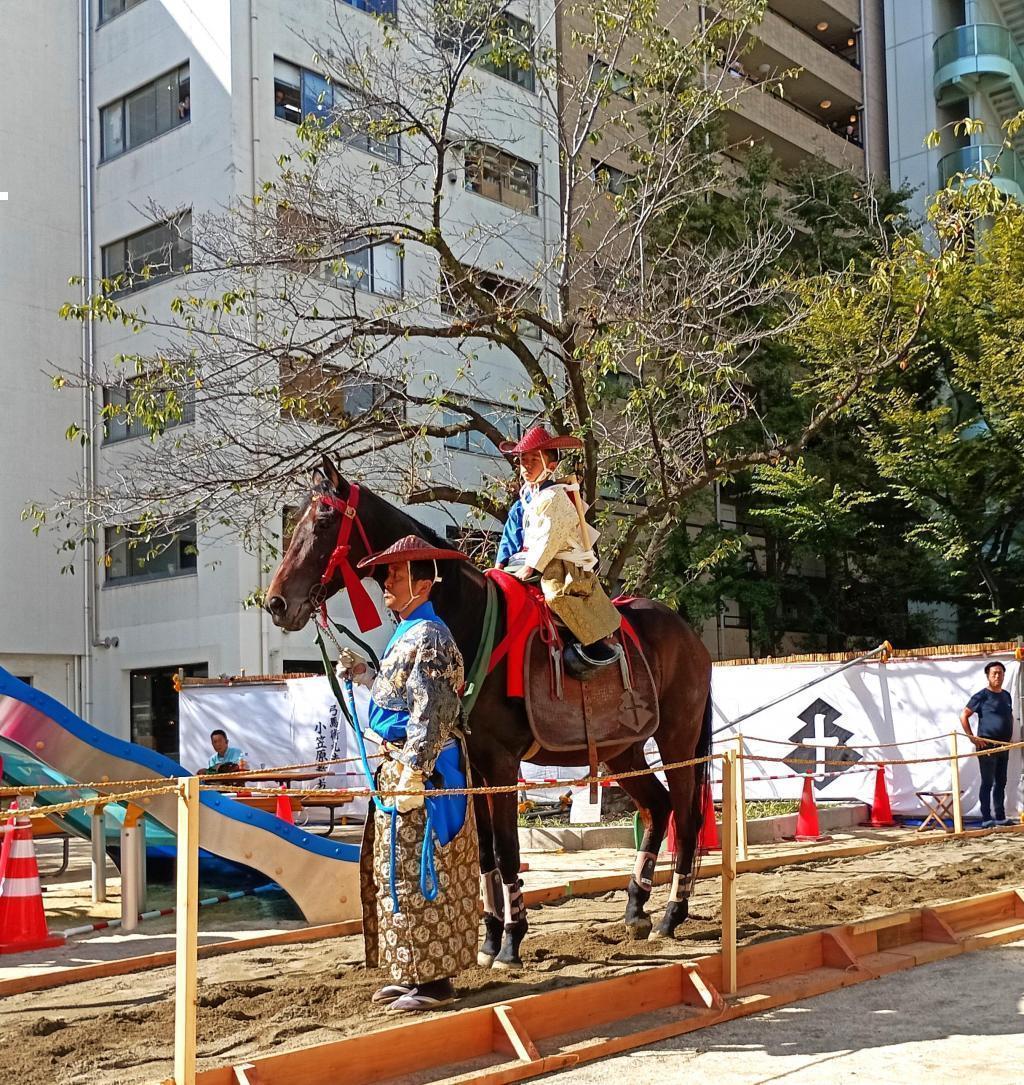 也有水干、铠甲直垂等装束! OH！江户东京祭“在中央区能看到流镝马!?”这是幸运的第一次体验!堀留儿童公园於