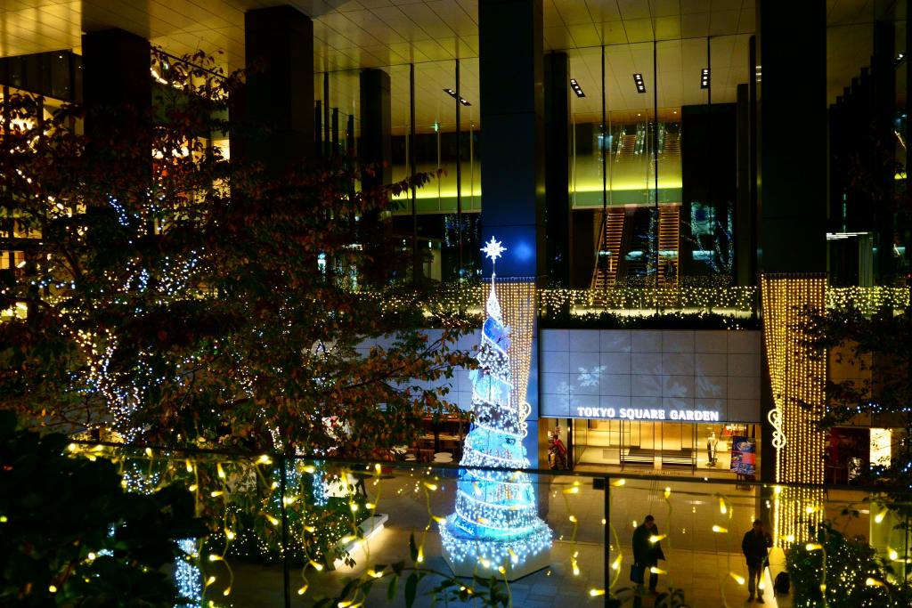 东京广场花园银座周边的夜景、灯饰